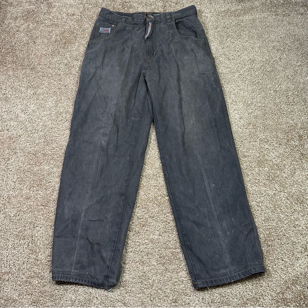 Brooklyn Express Baggy Jeans Men’s Size 34‎ Denim Black Hip Hop Y2K Wide VTG